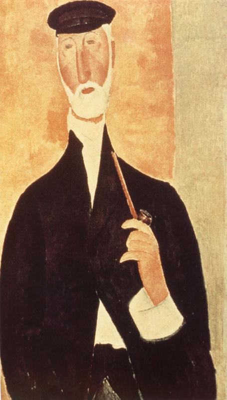 Amedeo Modigliani Man with Pipe Sweden oil painting art